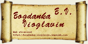 Bogdanka Vioglavin vizit kartica